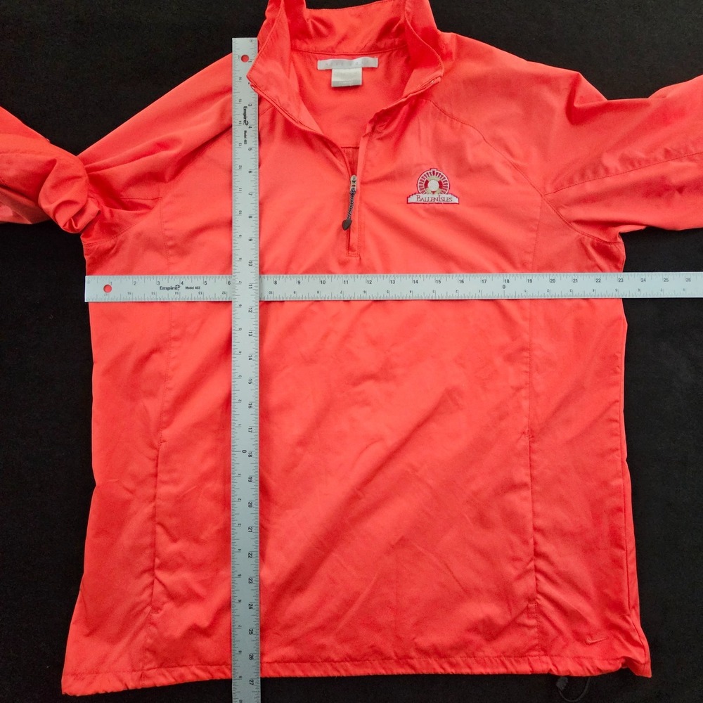Nike Golf Clima-Fit Ballen Isles Red 1/4 Zip Rain Jacket Wome's XL - Picture 11 of 13
